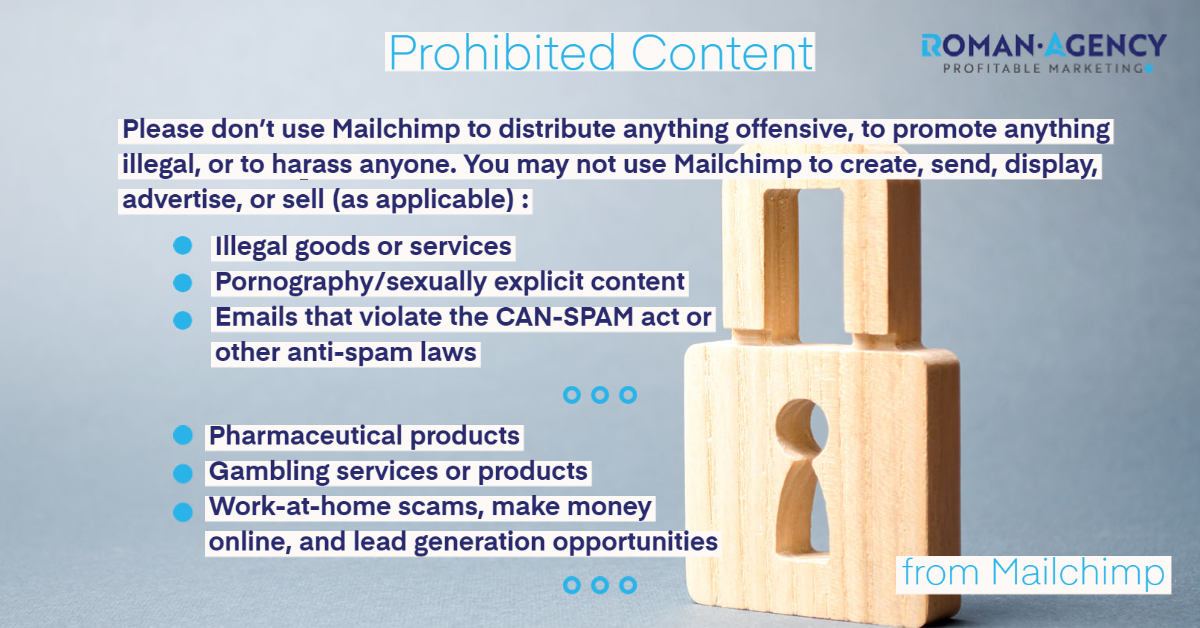 Email for Healthcare: Prohibited Content